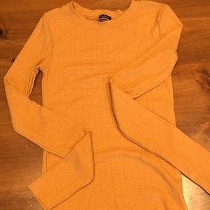 Urban Outfitters mustard yellow long sleeve shirt